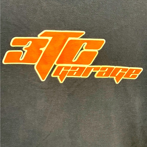 Vintage Aged 3TC Car Race Black Men’s XXL T-Shirt Drag Racing RARE - Picture 2 of 4